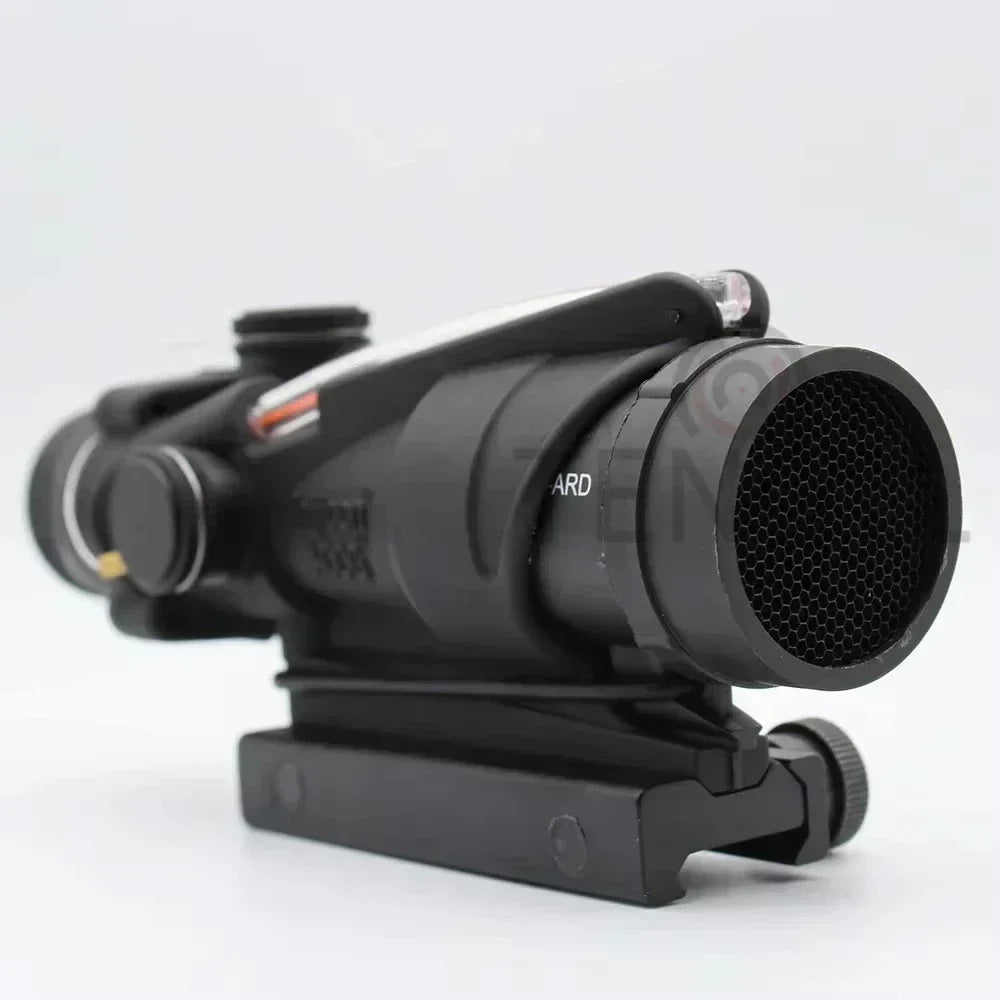 A OG 4x32 Hunting Fiber Illuminated Red Chevron Scope with Killflash and Embossed Logo Rifle Scope Ar 15