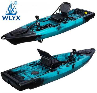 Customize Portable  Kayak With Split Hard Shell Electric Pedal-Driven Canoe For Solo Tandem Lake Sea Adventures Modular Assembly