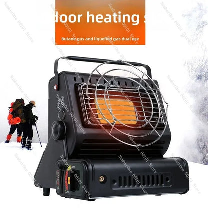 Portable Outdoor Gas Heater Stove for Camping and Ice Fishing Propane Cylinder Heating Stove for Tent Patio Portable Gas Burner