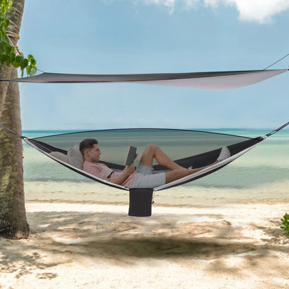 Camping Hammock, Hammocks with Mosquito Net Tent and Rain Fly Tarp, Hammock for Backpacking and Travel