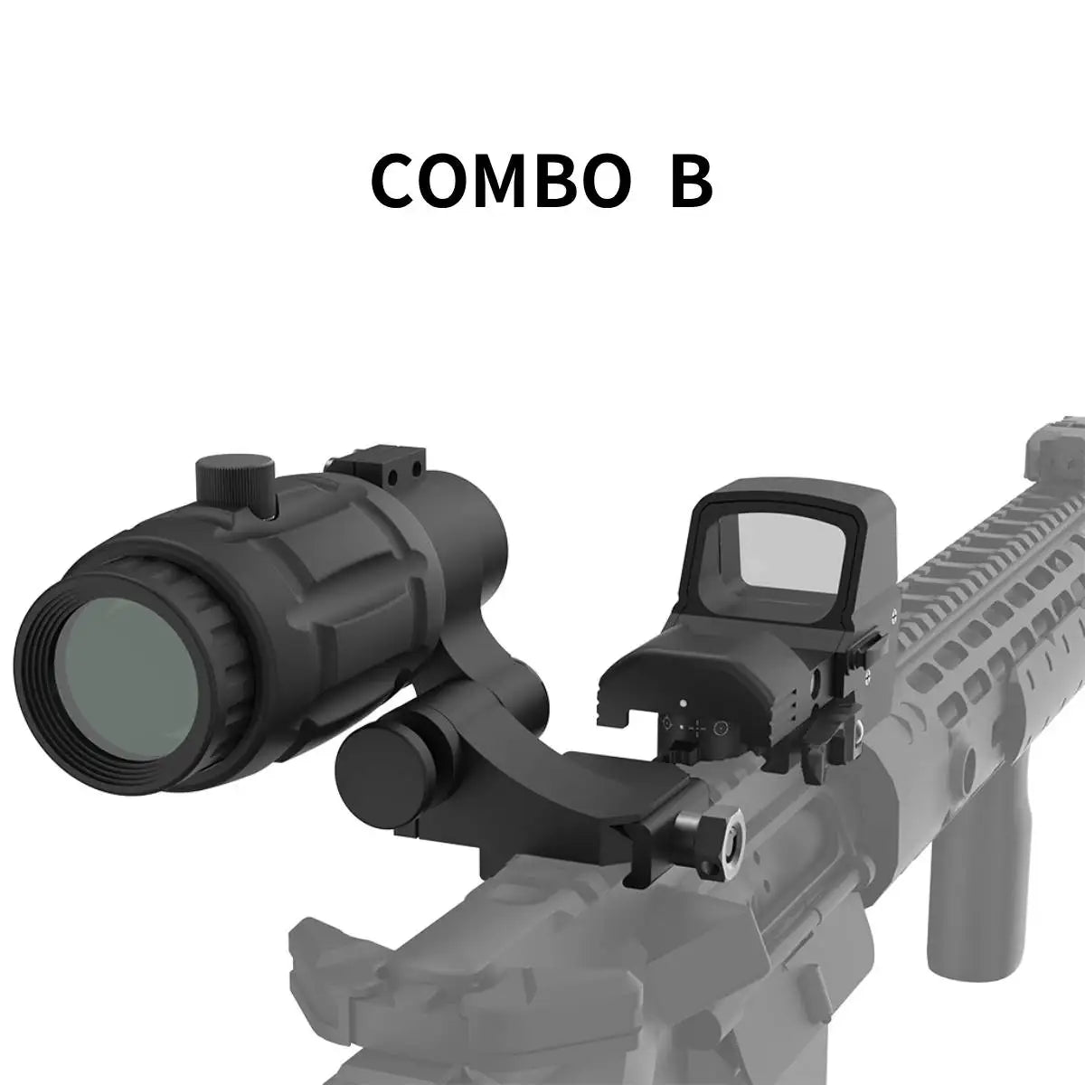 Victoptics SRD 1x20/30 /1x23x33 Red Dot Sight & 3x Magnifier With Flip Side Mount 3MOA Dot Size 20,000 Hours Runtime For AR 15