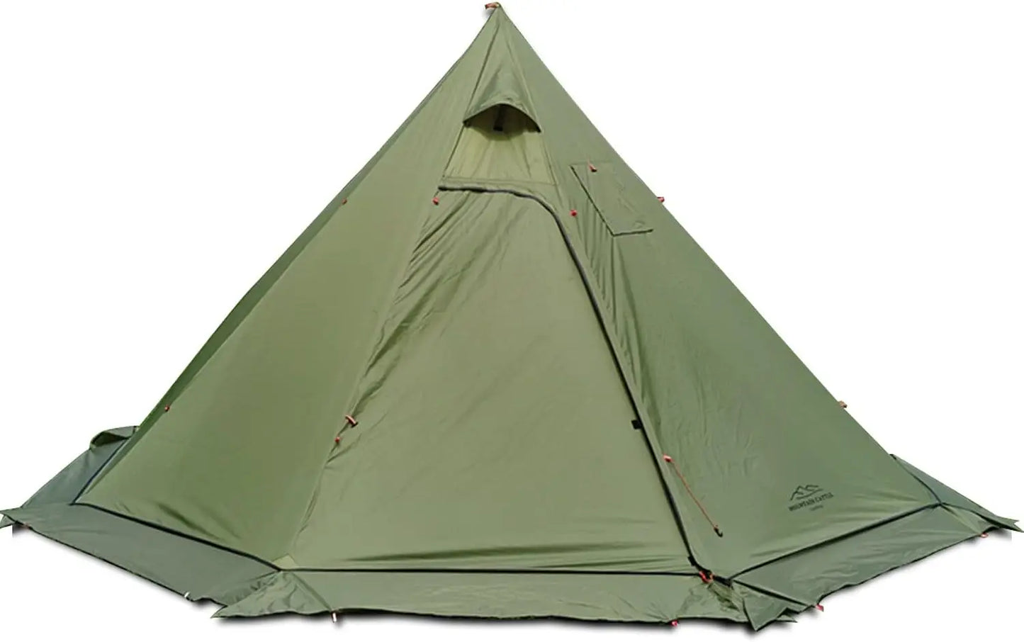 Lightweight 5lb Tipi Hot Tent with Stove Jack, 7'3" Standing Room for Camping and Hiking