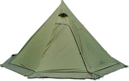 Lightweight 5lb Tipi Hot Tent with Stove Jack, 7'3" Standing Room for Camping and Hiking
