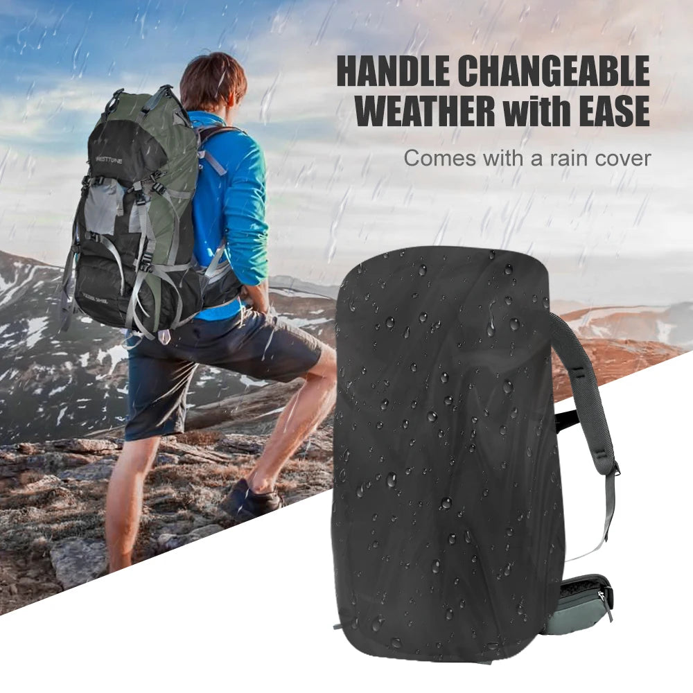 Explorer Internal Frame Backpack with Rain Cover Outdoor Backpack for Hiking Camping Backpacking Travel