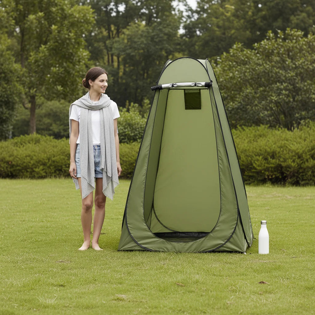Portable Toilet Tent for Hiking Outdoor Camping Privacy Shelter Waterproof 1.2×1.2×1.9m for Hiking Picnics Fishing Camping