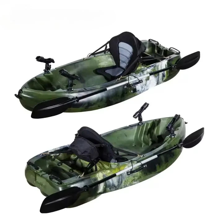 Customize Portable  Kayak With Split Hard Shell Electric Pedal-Driven Canoe For Solo Tandem Lake Sea Adventures Modular Assembly