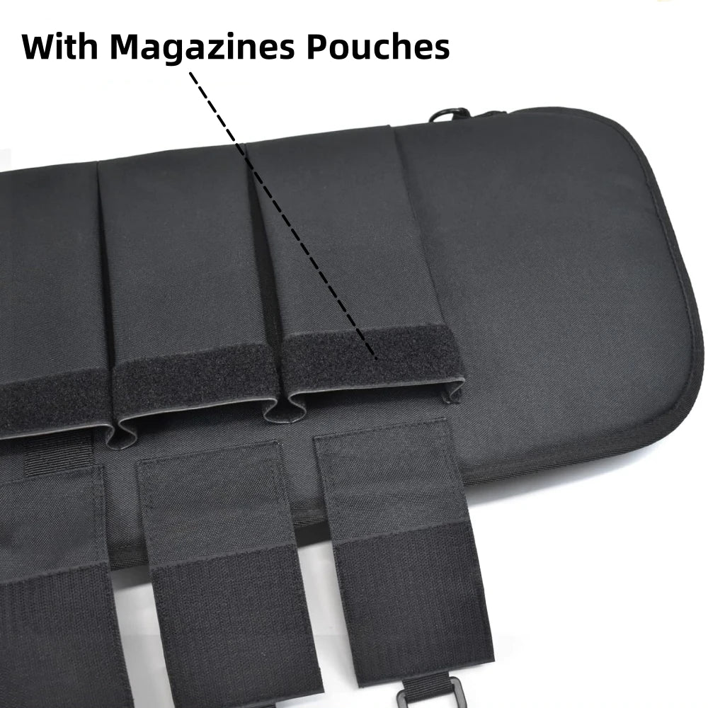 47" Soft Rifle Cases Rifle Bag Soft Shotgun Rifle Case Long Bag Zipper Pockets Classic Tactical Transportation Case Adjustable Shoulder Strap Water Resistant Shooting Range Hunting