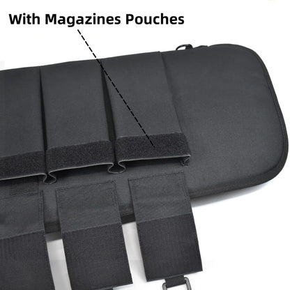 47" Soft Rifle Cases Rifle Bag Soft Shotgun Rifle Case Long Bag Zipper Pockets Classic Tactical Transportation Case Adjustable Shoulder Strap Water Resistant Shooting Range Hunting