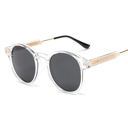 VIVIBEE Gothic Transparent Women Vintage Square Sunglasses 90s Round Sun Glasses 2026 Trending Products UV400 Men Shades