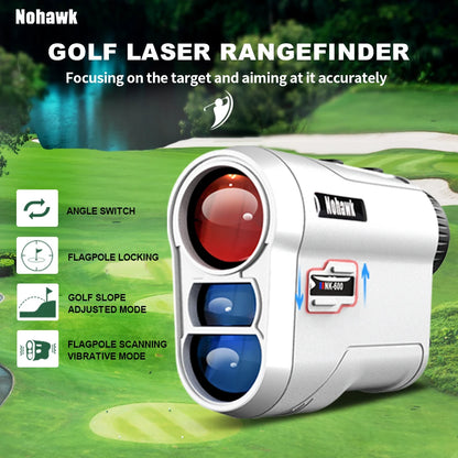 Nohawk Professional Golf Laser Rangefinder with Slope Compensation Distance Lazer Meter for G Sport Hunting Survey