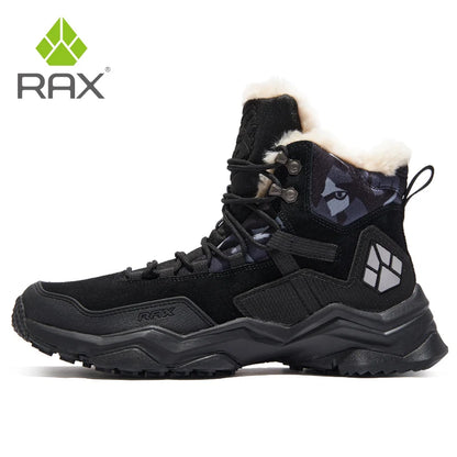 Men Hiking Shoes Mid-top Waterproof Outdoor Sneaker Men Leather Trekking Boots Trail Camping Climbing Hunting Sneakers Women