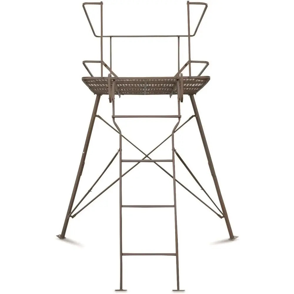 Two-Person 4x4 Elevated Hunting Blind with Tripod Stand, Hunting Gear Accessories Included