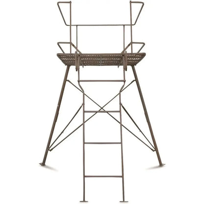 Two-Person 4x4 Elevated Hunting Blind with Tripod Stand, Hunting Gear Accessories Included