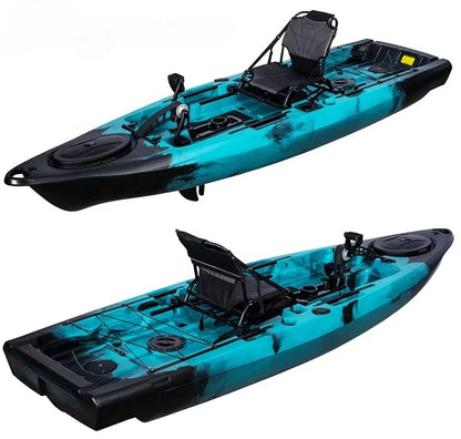 Customize Portable  Kayak With Split Hard Shell Electric Pedal-Driven Canoe For Solo Tandem Lake Sea Adventures Modular Assembly