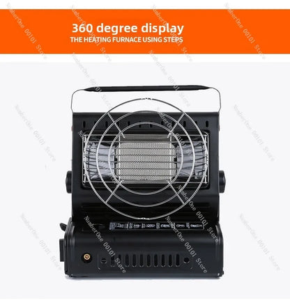 Portable Outdoor Gas Heater Stove for Camping and Ice Fishing Propane Cylinder Heating Stove for Tent Patio Portable Gas Burner