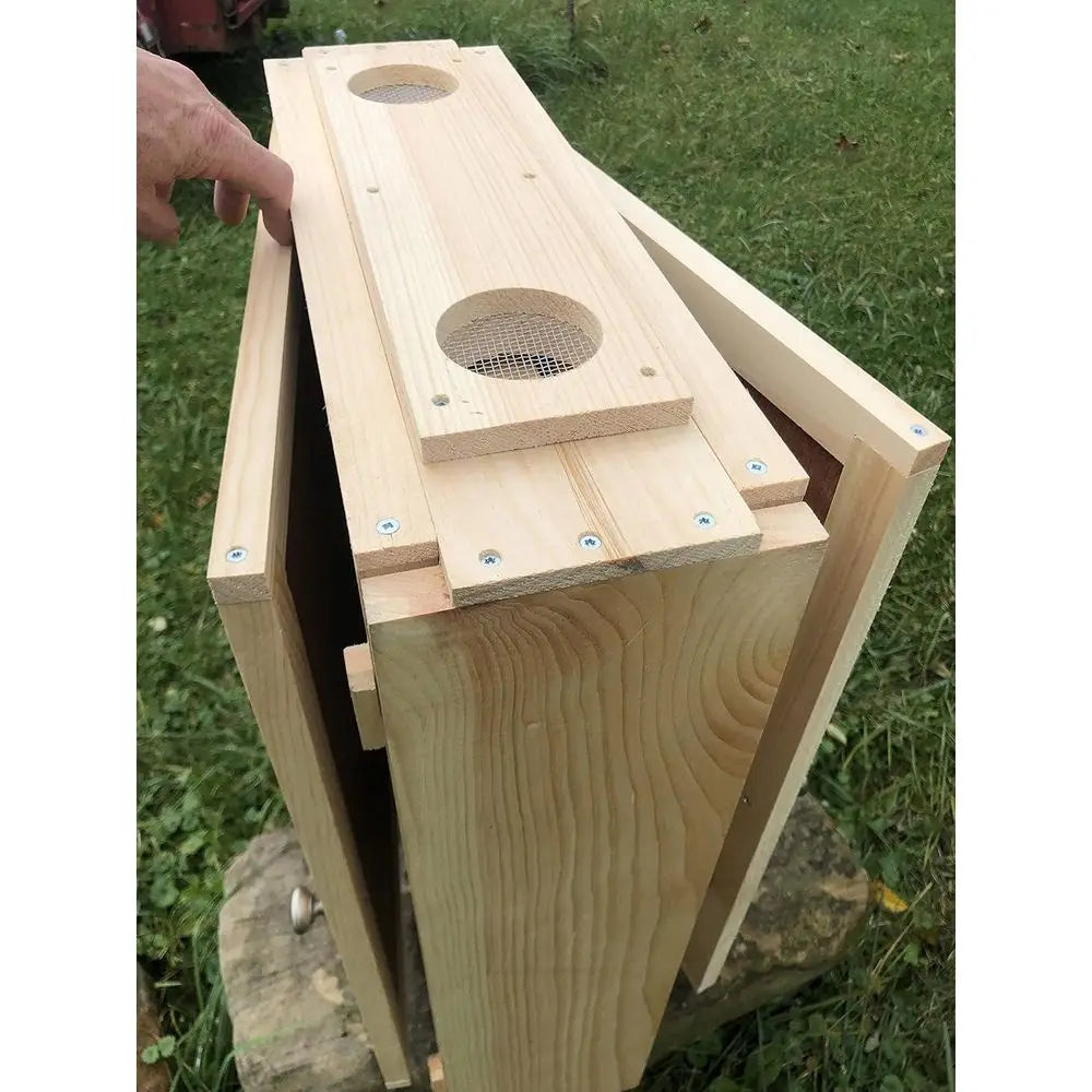 Observation Bee Hive Holds 12 Medium Frames with Double-side Plexi glass doors Fully Assembled FRAMES NOT INCLUDED