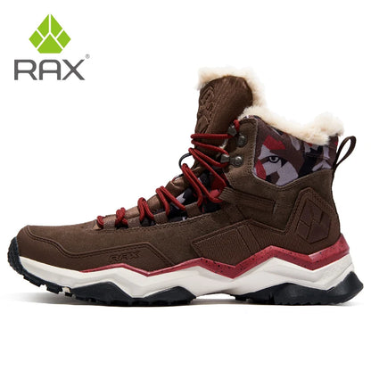 Men Hiking Shoes Mid-top Waterproof Outdoor Sneaker Men Leather Trekking Boots Trail Camping Climbing Hunting Sneakers Women