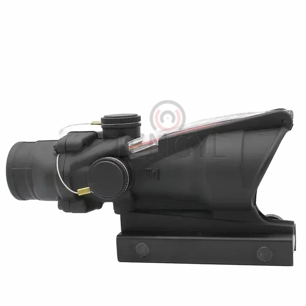 A OG 4x32 Hunting Fiber Illuminated Red Chevron Scope with Killflash and Embossed Logo Rifle Scope Ar 15