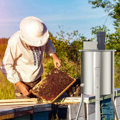 4 Frame Honey Extractor Spinner Electric Beekeeping Centrifuge