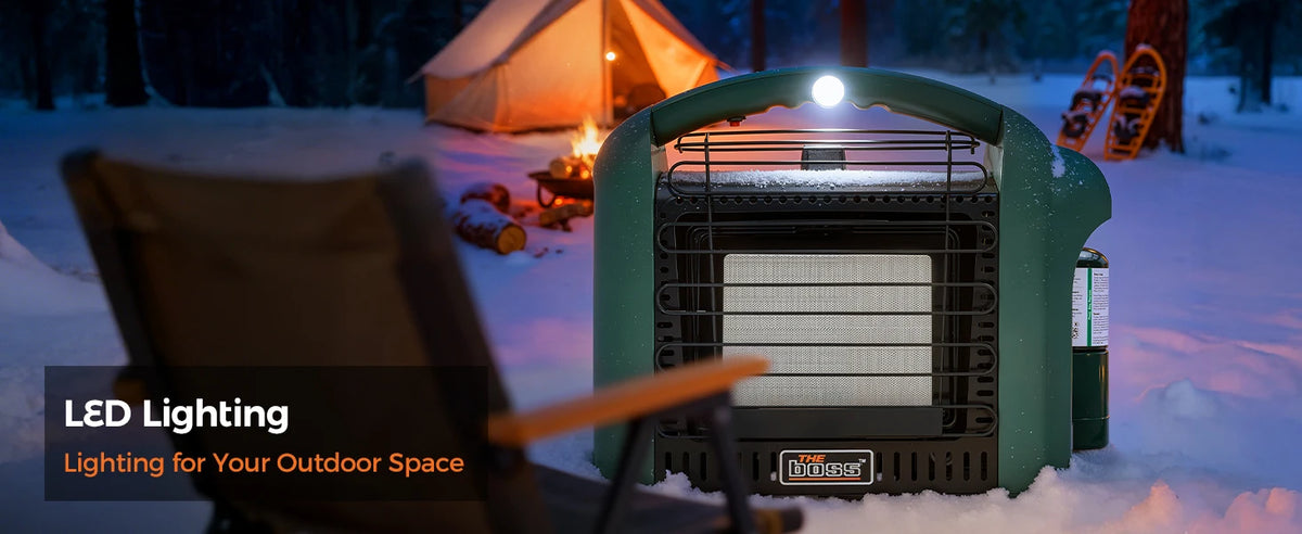 Propane Heater for Patio, 12000 BTU Portable Heater Outdoor Use Propane, Outdoor Space Heater for Camping