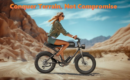 Kickwey K7 Electric bike 1500W Motor 48V 23AH Adult Electric bicycle 20 Inch Fat Tire 32MPH 7-Speed Mountain electric bike