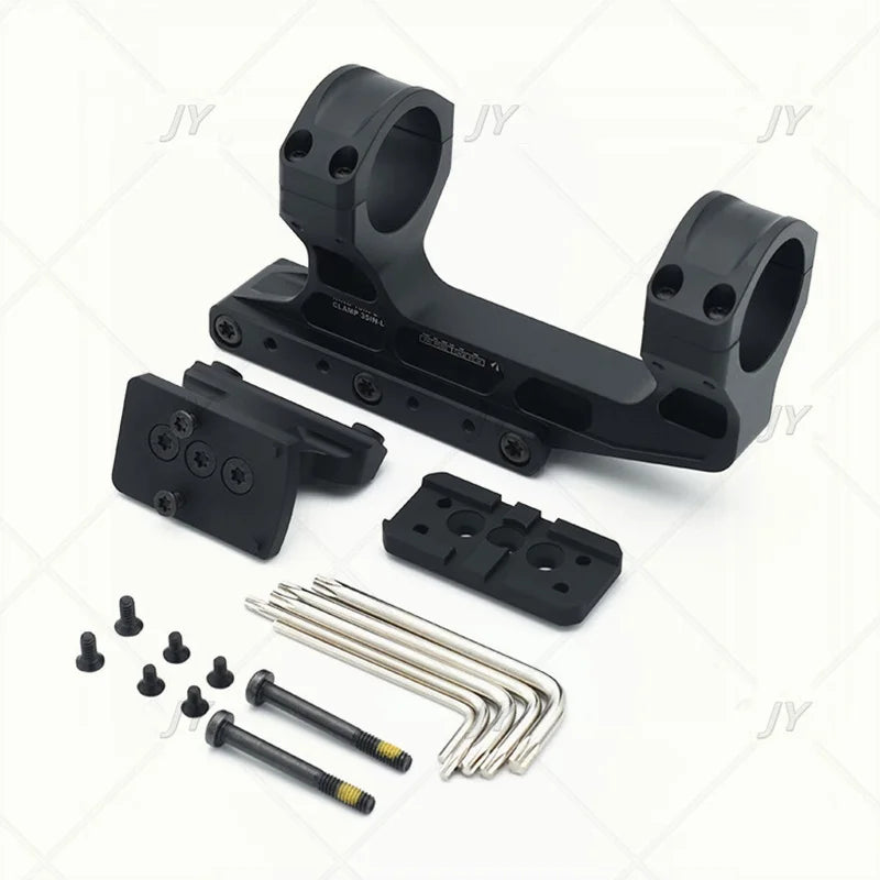Fast LPVO Scope Mount  2.05 " Centerline Height 30mm Tube Offset Mount Plate for Red Dot Sight Ar 15 Accessories P.catin.ny Rail