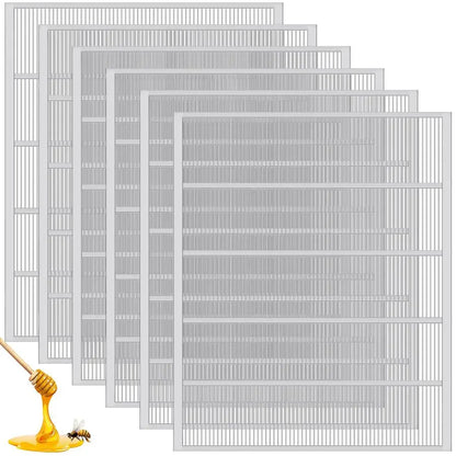 6 Pcs Metal Queen Excluder for 10 Frame Hive