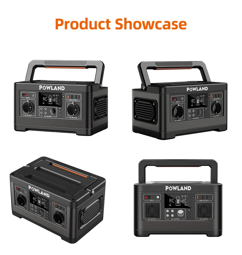 EASUN POWER 600W 300W Portable Power Station Solar Generator Quick Charge AC Outlets for Outdoor Camping RV Home LiFeP04 Battery for US No DUTY