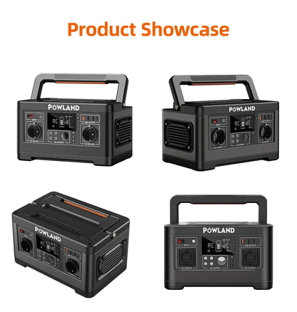 EASUN POWER 600W 300W Portable Power Station Solar Generator Quick Charge AC Outlets for Outdoor Camping RV Home LiFeP04 Battery for US No DUTY