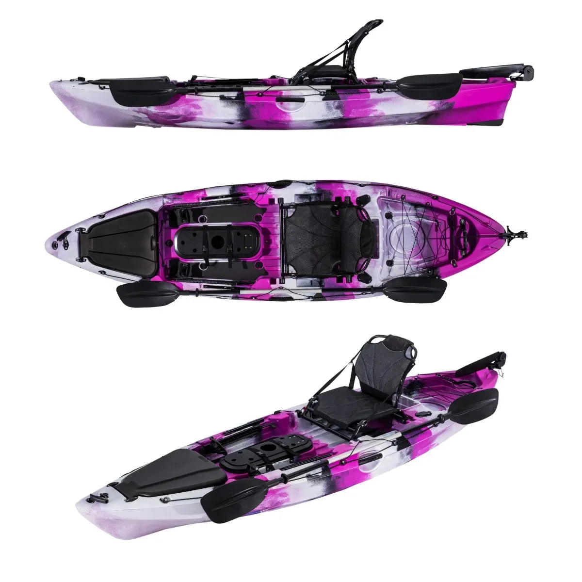 single-seat fishing kayak