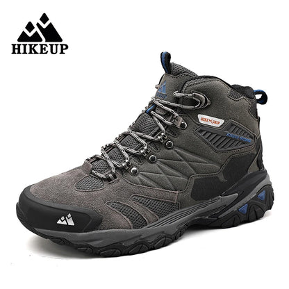 Men's Outdoor Hiking Boots Suede High Top Trekking Men Shoes Rainproof Tactical Combat Military Boots
