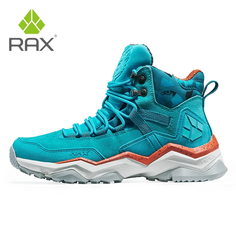 Men Hiking Shoes Mid-top Waterproof Outdoor Sneaker Men Leather Trekking Boots Trail Camping Climbing Hunting Sneakers Women