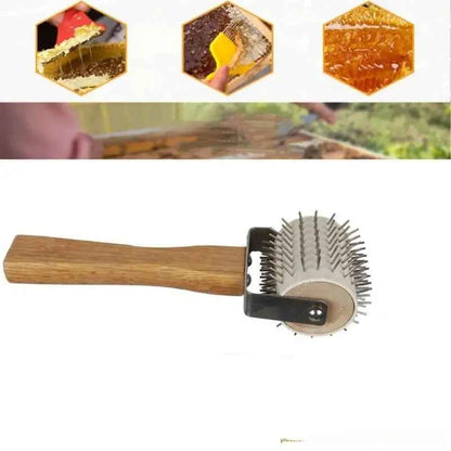 Wheel Uncapping Fork Gear Bee Honeycomb Rake Needle Roller Honey Extracting Tool Beekeeping Supplies Tools