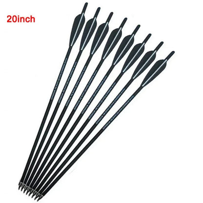 12pcs Archery Carbon Arrow 16/17/18/20/22inch Crossbow Bolts Diameter 8.8mm Arrows for Outdoor Hunting Shooting Accessories