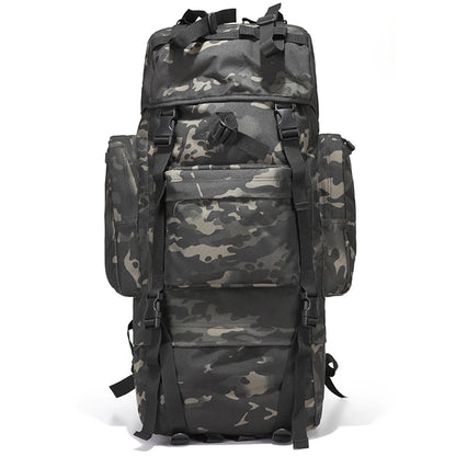 70L Backpack Waterproof Oxford 1000D Mountaineering Backpacks Casual Wear-resisting Camouflage Bag