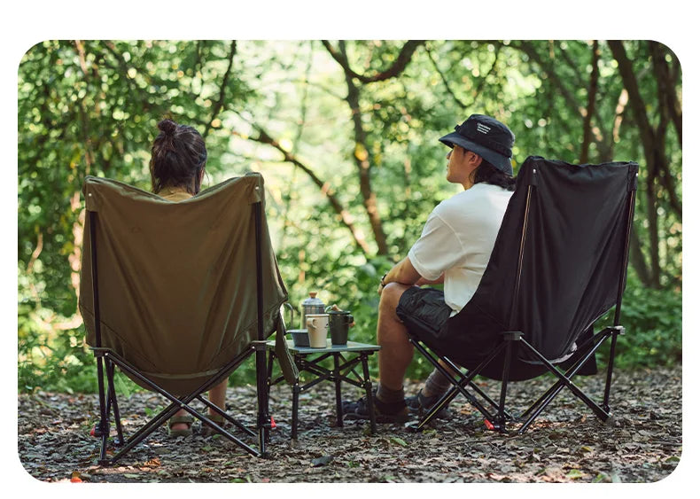 Naturehike High Back Moon Chair Camping Outdoor Fishing Folding Adjustable Lounge Chair Portable Picnic Garden Leisure Seat