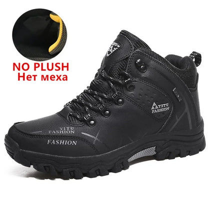 Waterproof Leather Sneakers Super Warm