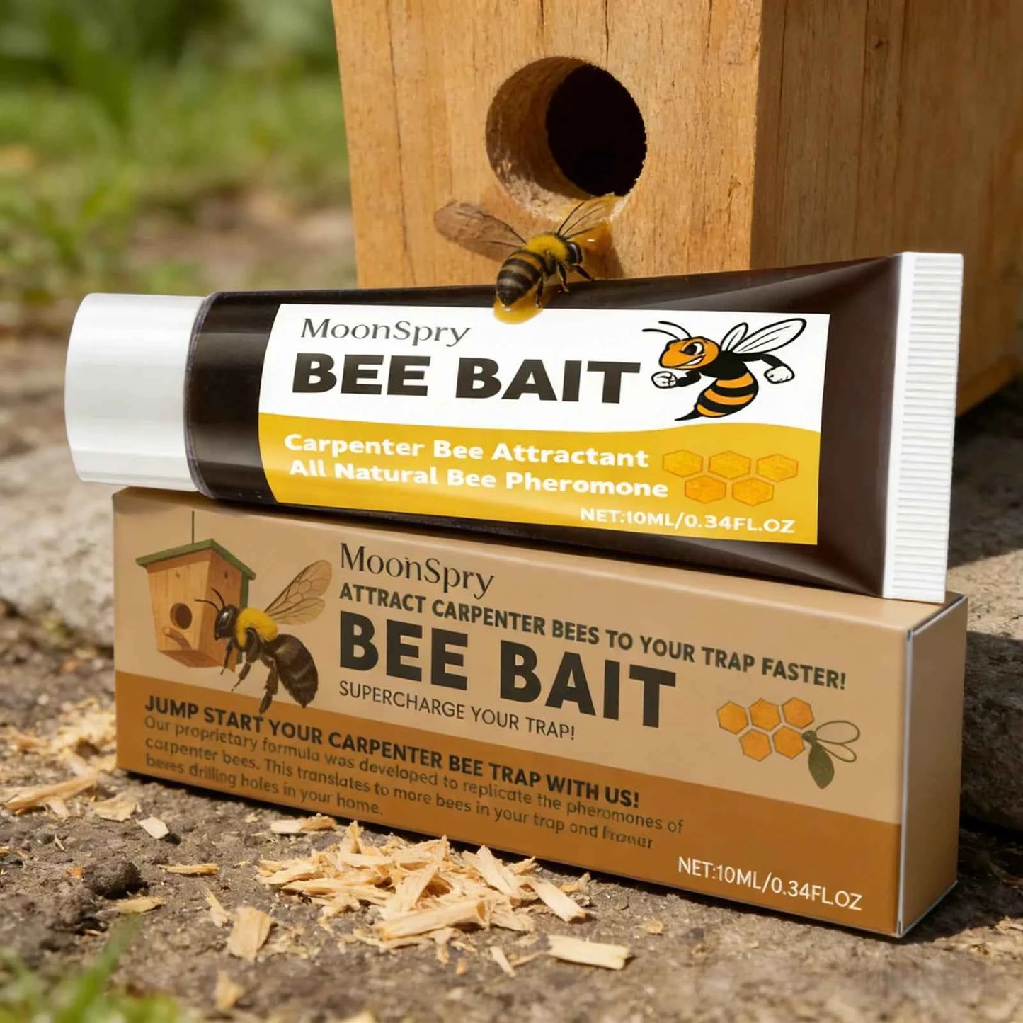 MoonSpry Bee Bait Multipurpose Outdoor Wild Bees Catching Tool Natural Honey Scent Practical Beekeeping Bee Attractant Balm 10ml
