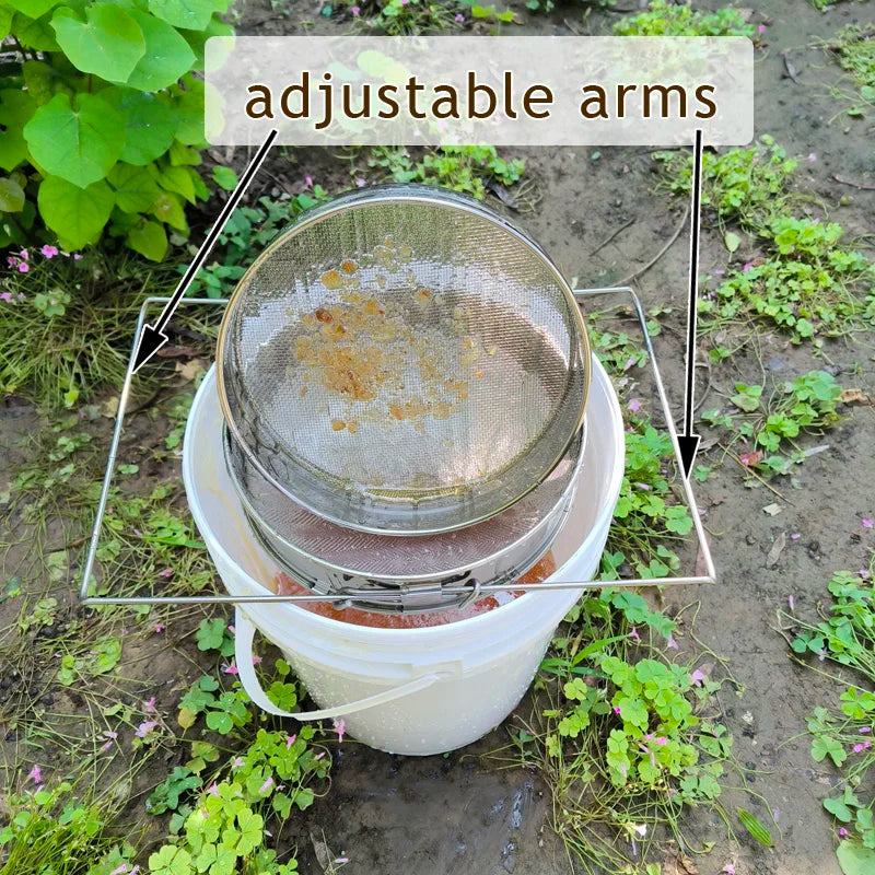 Honey Strainer- Double Sieve Honey Coarse And Fine Filter