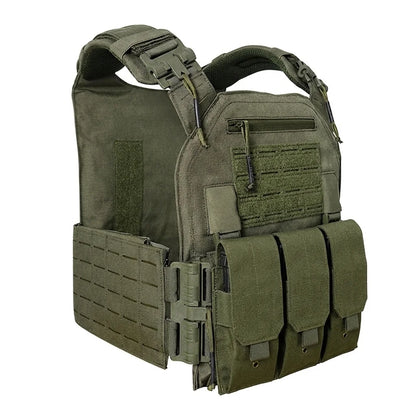 1000d Nylon Chaleco Tactico Vest Ranger-Green Tactical Gear 25x30cm Plate Carrier Molle Tactical Vest for Outdoor Hunting