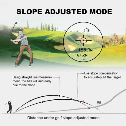 Nohawk Professional Golf Laser Rangefinder with Slope Compensation Distance Lazer Meter for G Sport Hunting Survey