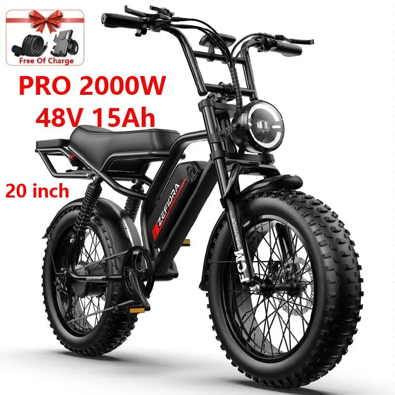 New 2000w Men\'s Electric Mountain Bike,20 26 Inch 30-50mph 30-60mile 48v,for Electric Bicycle