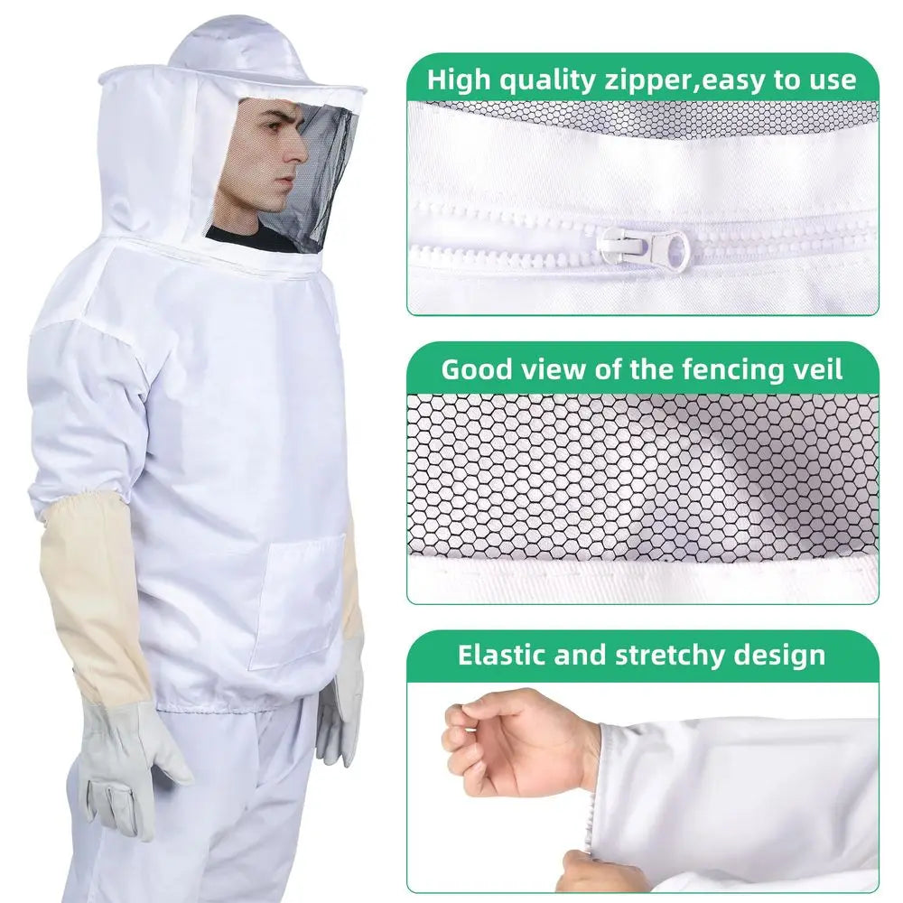 Suits Bee keeper Suit for Men Women Sting Proof Beekeeper with Glove ampVentilated Hood Bee Keeping Starter kit amp Beekeeping S