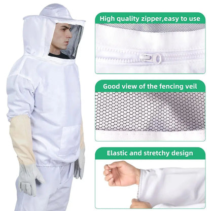 Suits Bee keeper Suit for Men Women Sting Proof Beekeeper with Glove ampVentilated Hood Bee Keeping Starter kit amp Beekeeping S
