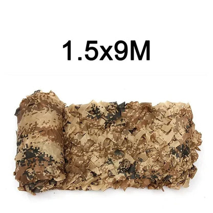Camouflage Nets 1.5m*2 3 4 5 6 8 9 10m Wide Camo Netting Outdoor Camping Shooting Sun Shade Party Desert Fence Hunting Duck Deer