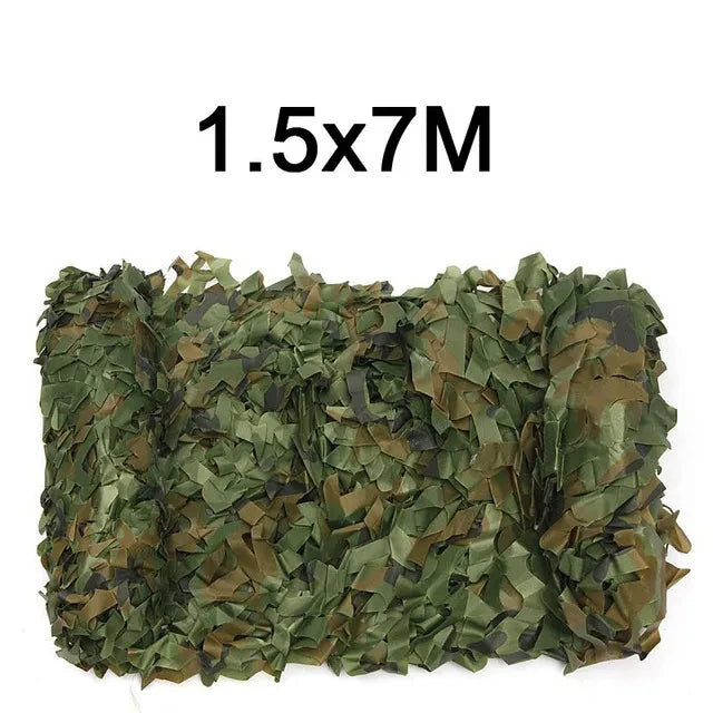 Camouflage Nets 1.5m*2 3 4 5 6 8 9 10m Wide Camo Netting Outdoor Camping Shooting Sun Shade Party Desert Fence Hunting Duck Deer