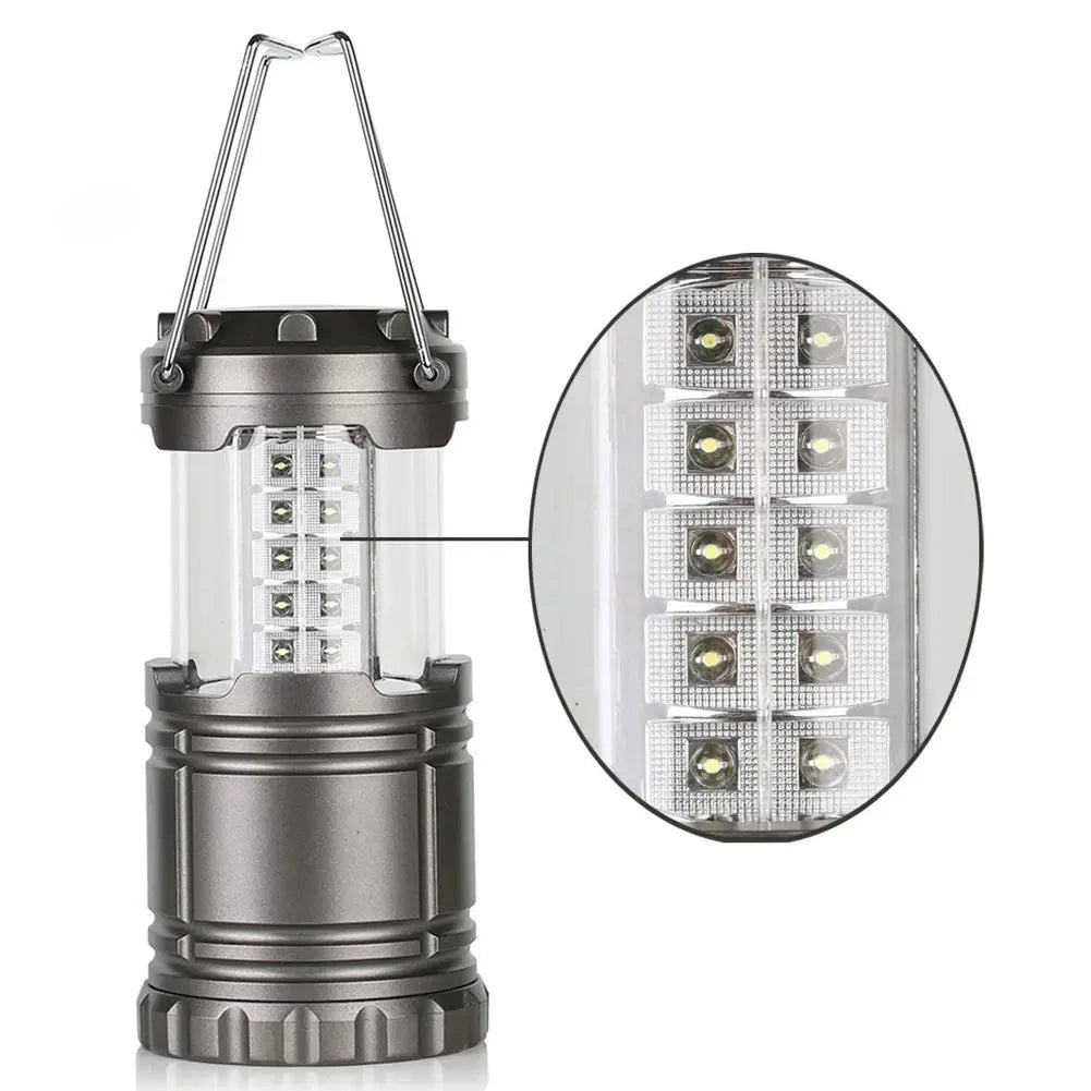30 LED Tent Lamp Waterproof Camping Light Power by 3*AAA Battery Emergency Light Portable Lantern Working Lighting Flashlight
