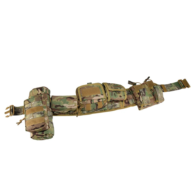 YAKEDA Tactical Battle Belt Duty Belt Law Enforcement Utility Belt Police Belt 7 in 1 Set