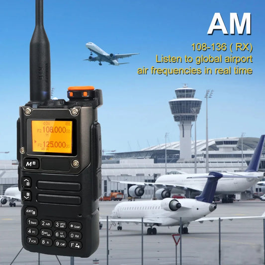 1600mAh 5W Walkie Talkie UV-K5(8) 50-600MHz Air Band Rx Multi-Band 136-600MHz Tx DTMF Scrambler Frequency Scan Copy Vox FM Radio