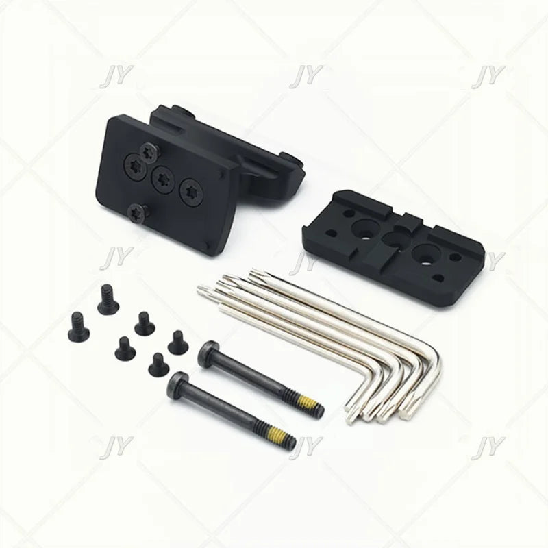 Fast LPVO Scope Mount  2.05 " Centerline Height 30mm Tube Offset Mount Plate for Red Dot Sight Ar 15 Accessories P.catin.ny Rail